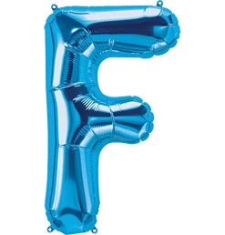 34" Letter F Blue