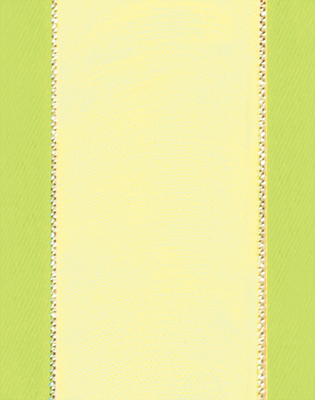 25 yd #9 Satin Edge Citrus Green Fabric Ribbon