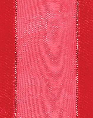 25 yd #9 Satin Edge Red Fabric Ribbon