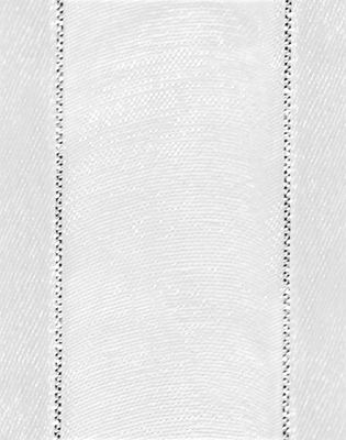 25 yd #9 Satin Edge White Fabric Ribbon