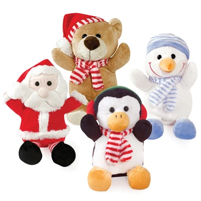 7" Christmas Plush 4pk