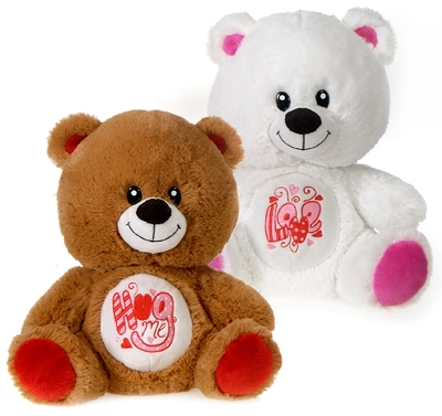10 inch Hug Me and Love Bear 2pk