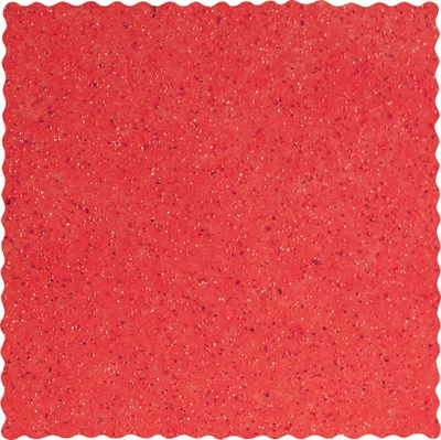 19" x 19" Red Glitter Mesh Square 50pk