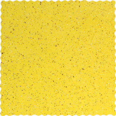 19 Inch x 19 Inch Yellow Glitter Mesh Square 50pk