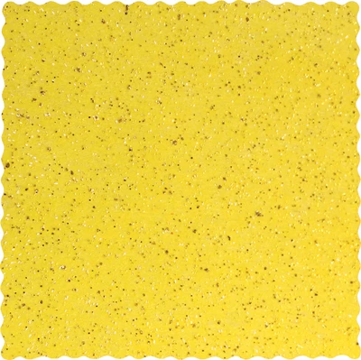 19" x 19" Yellow Glitter Mesh Square 50pk