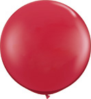 3 Foot Red Latex Balloons 2 pk