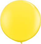 3 Foot Yellow Latex Balloons 2 pk