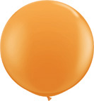 3 Foot Orange Latex Balloons 2 pk