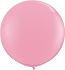3 Foot Pink Latex Balloons 2 pk