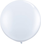 30 Inch Pearl White Latex Balloons 2 pk