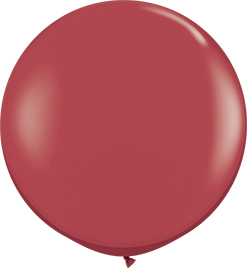 3 Foot Cranberry Latex Balloons 2pk