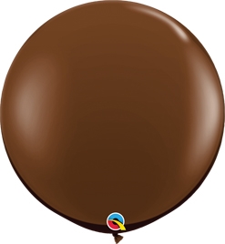 3 Foot Chocolate Brown Latex Balloons 2 pk.
