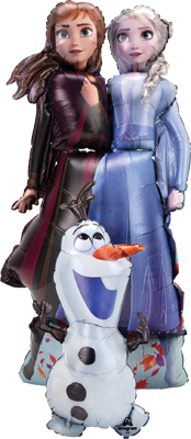 58 Inch Frozen Elsa Anna & Olaf Airwalker Balloon