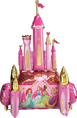 55 Inch Disney Princesses Castle AirFill Airwalker Balloon