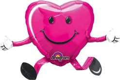 26" Magenta Happy Hugs Airwalker Balloon