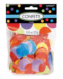 8 oz Rainbow Confetti Paper Discs