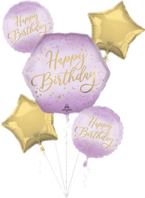 Lavender Luxe Birthday Balloon Bouquet Kit