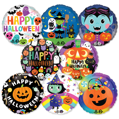 Standard Foil Halloween Kids Premium Balloon Assortment 25pk