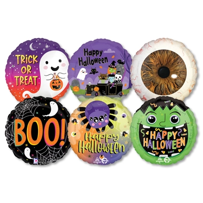 Standard Foil Halloween Kids Premium Balloon Assortment 25pk