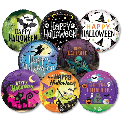 Standard Foil Halloween Balloon Assortment 25pk
