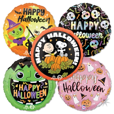 Standard Foil Halloween Smiles Balloon Assortment 25pk