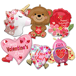 Std Shape Valentine & Love Balloon Assortment 25pk