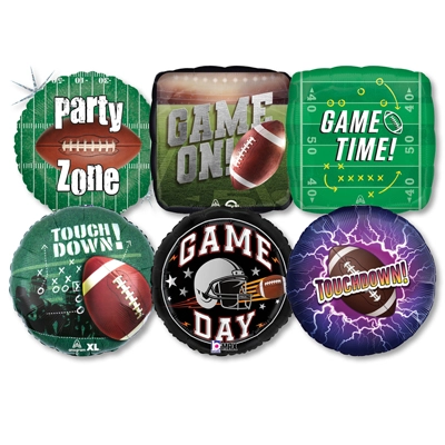 Std Football & Tailgate Balloons 25pk