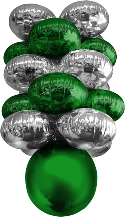 Green & Silver ColorCloud Ceiling Decor Kit