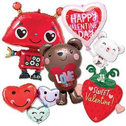 Valentine & Love Youthful Shape Balloon ProfitPak 15pk