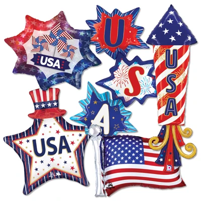 Patriotic Shape 25pk