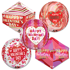 Geometric Valentine & Love Balloon Assortment 15pk