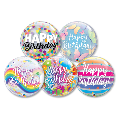 22 Inch Birthday Bubble Balloon ProfitPak 20pk