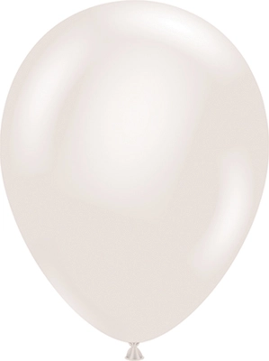 5" Pearl Sugar White Latex Balloon 50pk
