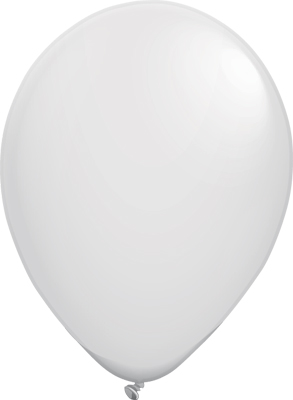 5 Inch White Latex Balloons 100pk