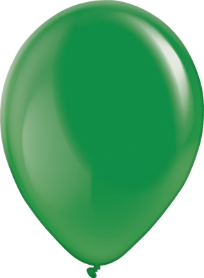 5 Inch Crystal  EmeraldGreen Latex Balloon 100pk