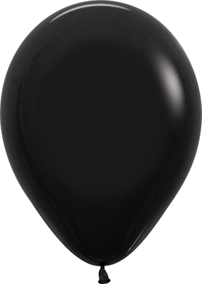 5 Inch Deluxe Black Latex Balloons 100pk