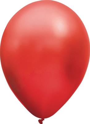 5 Inch Metallic Red Latex Balloons 100pk