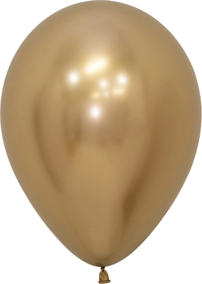 5 Inch Reflex Gold Latex Balloons 100pk
