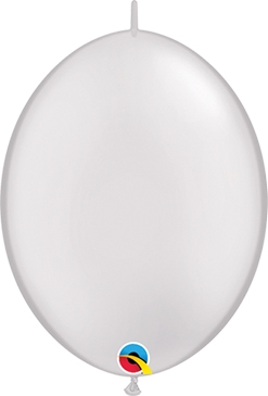 6 Inch Pearl White Quick Link Latex Balloons 50pk