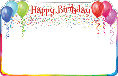 Happy Birthday Balloons Enclosure Cards 50pk