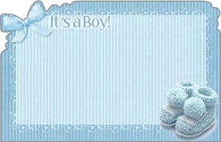Baby Boy Enclosure Cards 50 pk