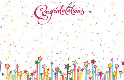 Congratulations Enclosure Cards 50 pk