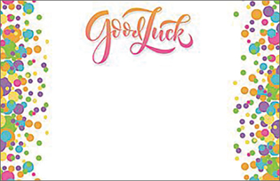 Good Luck Dots Enclosure Cards 50 pk