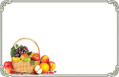Fruit Basket Enclosure Cards 50 pk