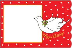 Happy Holidays Dove Enclosure Cards 50 pk