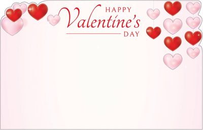 Valentine Heart Strings Floral Enclosure Cards 50 pk