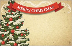 Christmas Tree Enclosure Cards 50 pk