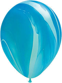 11 Inch Blue Agate Latex Balloons 25pk