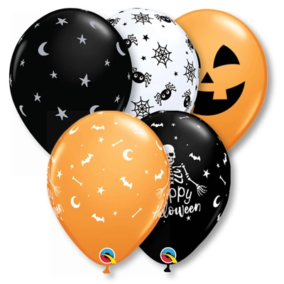 11" Halloween Latex Balloon Assortment ProfitPak 50pk