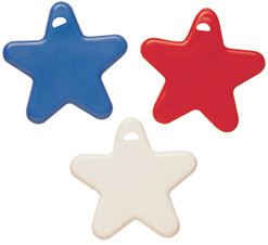 8g Red White Blue Star Weight 100pk